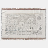 Carte Française Canada (Québec) par Chamclear 1612 Deken (Voorkant)