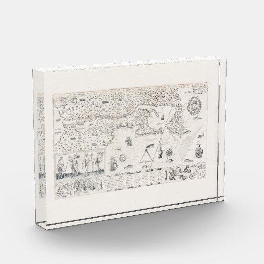 Carte Française Canada (Québec) par Chamclear 1612 Fotoblokken (Links)