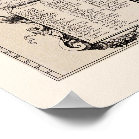 Carte Française Canada (Québec) par Chamclear 1677 Poster (Hoek)