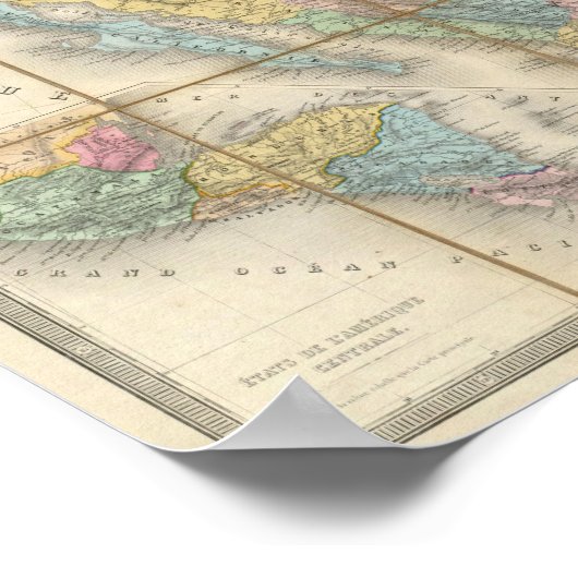 Carte Generale Des Etats Poster (Hoek)