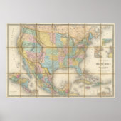 Carte Generale Des Etats Poster (Voorkant)