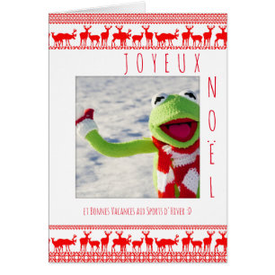 Carte Joyeux Noel boule neige ajouter votre foto