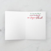Carte Joyeux Noel custom Guirlande Pere Noel Kaart (Binnen)