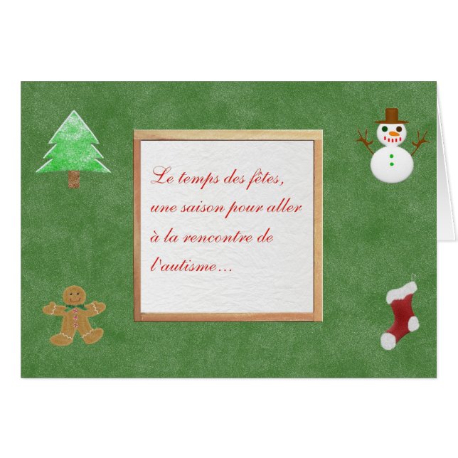 Carte Le temps des fêtes une saison pour (Voorkant Horizontaal)
