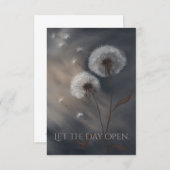 Carte Let the Day Open Fine Art Greeting Card (Voorkant / Achterkant)