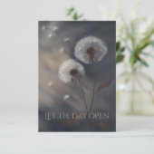 Carte Let the Day Open Fine Art Greeting Card (Staand voorkant)
