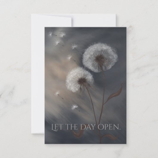 Carte Let the Day Open Fine Art Greeting Card (Voorkant)