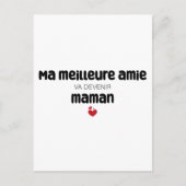 Carte "Ma meilleure amie va devenir maman" Briefkaart (Voorkant)