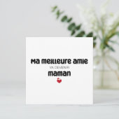 Carte "Ma meilleure amie va devenir maman" Kaart (Staand voorkant)
