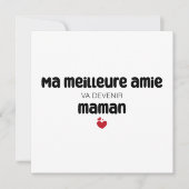 Carte "Ma meilleure amie va devenir maman" Kaart (Voorkant)