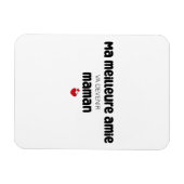 Carte "Ma meilleure amie va devenir maman" Magneet (Horizontaal)