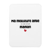 Carte "Ma meilleure amie va devenir maman" Magneet (Verticaal)