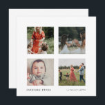 Carte Noël Joyeuses Fêtes Collage 4 foto's Feestdagenkaart<br><div class="desc">Eenvoudig et élégant pour cette carte de voeu en français,  personaliseerbaar avec vos foto's favorieten.</div>