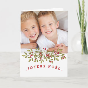 Carte photo du Joyeux Noël Feestdagen Kaart