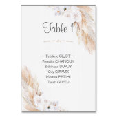 Carte Plan de table Kaart (Voorkant)