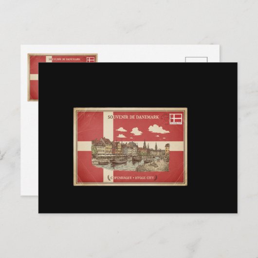 carte postal de Danemark  Briefkaart (Voorkant / Achterkant)