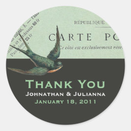  Carte Postal en Sparrow Stickers