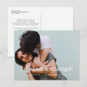Carte postale Aankondigen Mariage reporté ou annul Briefkaart (Voorkant / Achterkant)
