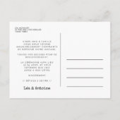 Carte postale Aankondigen Mariage reporté ou annul Briefkaart (Achterkant)