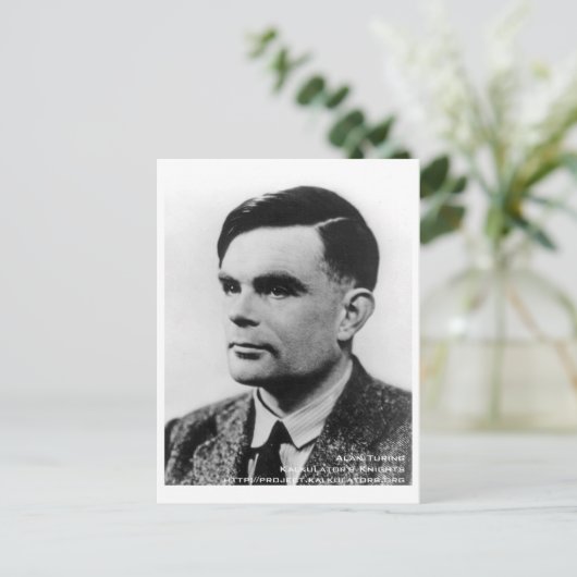 Carte postale Alan Turing Briefkaart (Staand voorkant)