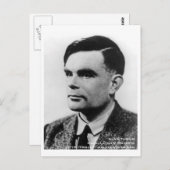 Carte postale Alan Turing Briefkaart (Voorkant / Achterkant)