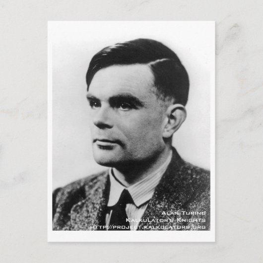 Carte postale Alan Turing Briefkaart (Voorkant)