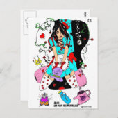 carte postale alice aux pays des merveilles briefkaart (Voorkant / Achterkant)