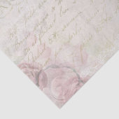 Carte Postale Bird between Flowers Tissue Paper Tissuepapier (Detail)