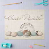 Carte Postale Bird Set 1 of 4 (Postmark Eggs) Tissuepapier (Craft)