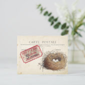 Carte Postale Bird Set 4 of 4 (Bird's Nest Ticket) Briefkaart (Staand voorkant)