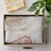 Carte Postale Bird Set 4 of 4 (Bird's Nest Ticket) Tissuepapier (Geschenk)