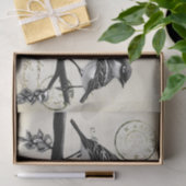 Carte Postale Birds on a Branch (Frans Briefkaart) Tissuepapier (Geschenk)