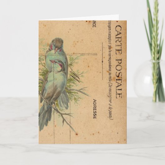 Carte Postale Blue Bird Digital Art Birthday Kaart (Voorkant)