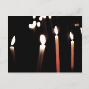 carte postale bougie briefkaart