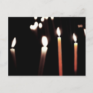 carte postale bougie briefkaart