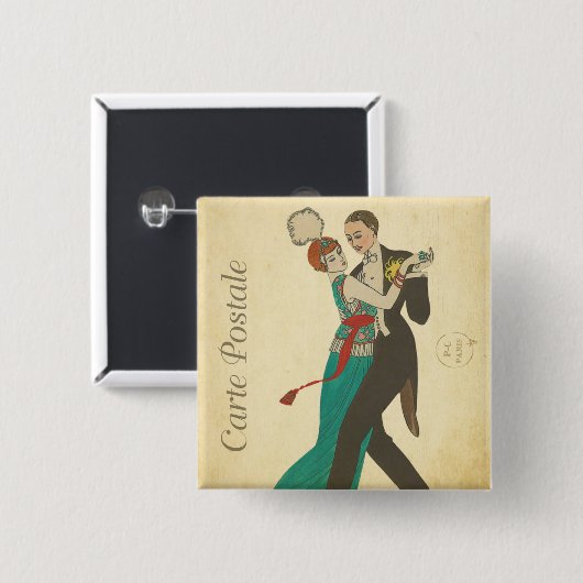 Carte Postale Button (Voorkant /achterkant)