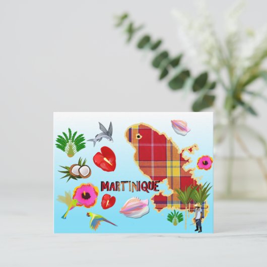 Carte postale de la Martinique Briefkaart (Staand voorkant)