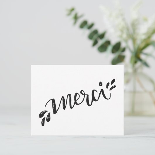 Carte postale de remerciement briefkaart (Staand voorkant)