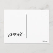 Carte postale de remerciement briefkaart (Achterkant)