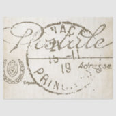 Carte Postale Decoupage Franse  Postmark Tissuepapier (Voorkant)