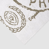 Carte Postale Decoupage French Postmark Ti Tissuepapier (Detail)