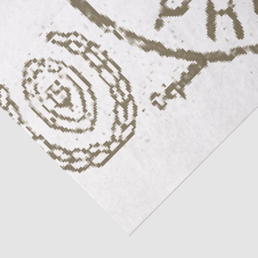 Carte Postale Decoupage French Postmark Ti Tissuepapier (Detail)