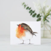 Carte Postale Dessin rouge gorge Briefkaart (Staand voorkant)