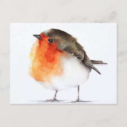 Carte Postale Dessin rouge gorge Briefkaart (Voorkant)