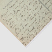 Carte Postale English Script  Greens Tissuepapier (Detail)