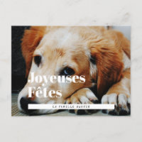 Carte postale fotostijl retro Joyeuses Fêtes