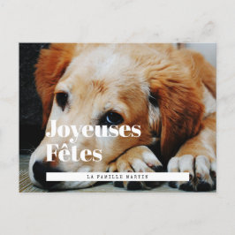 Carte postale fotostijl retro Joyeuses Fêtes Briefkaart