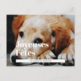 Carte postale fotostijl retro Joyeuses Fêtes Briefkaart