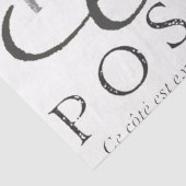 Carte Postale Franse ontkoppeling Parijs Tekst Tissuepapier (Detail)