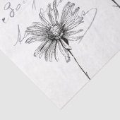 Carte Postale French Flower Dragonfly Decoupage Tissuepapier (Detail)